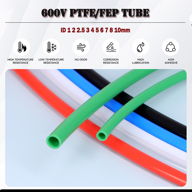 Ptfe Tube - 600V PTFE/FEP Tube ID 1 2
