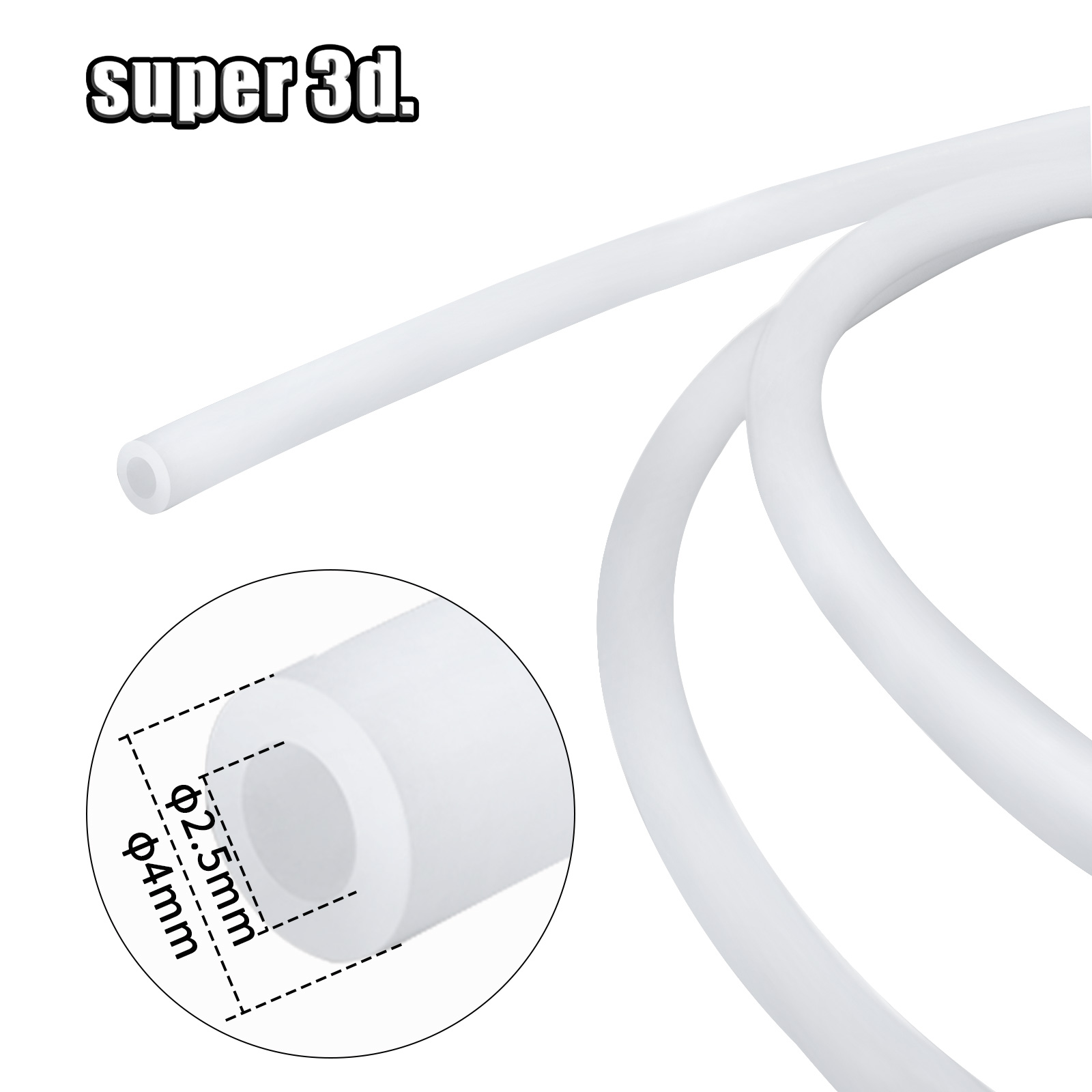 1/2/50M Bambu Lab PTFE Tube ID - Bowden Tube recension och pris