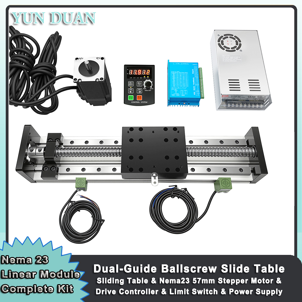 Nema 23 Linear Motor Drive Con - Linear Rail Mgn12H Set recension och pris