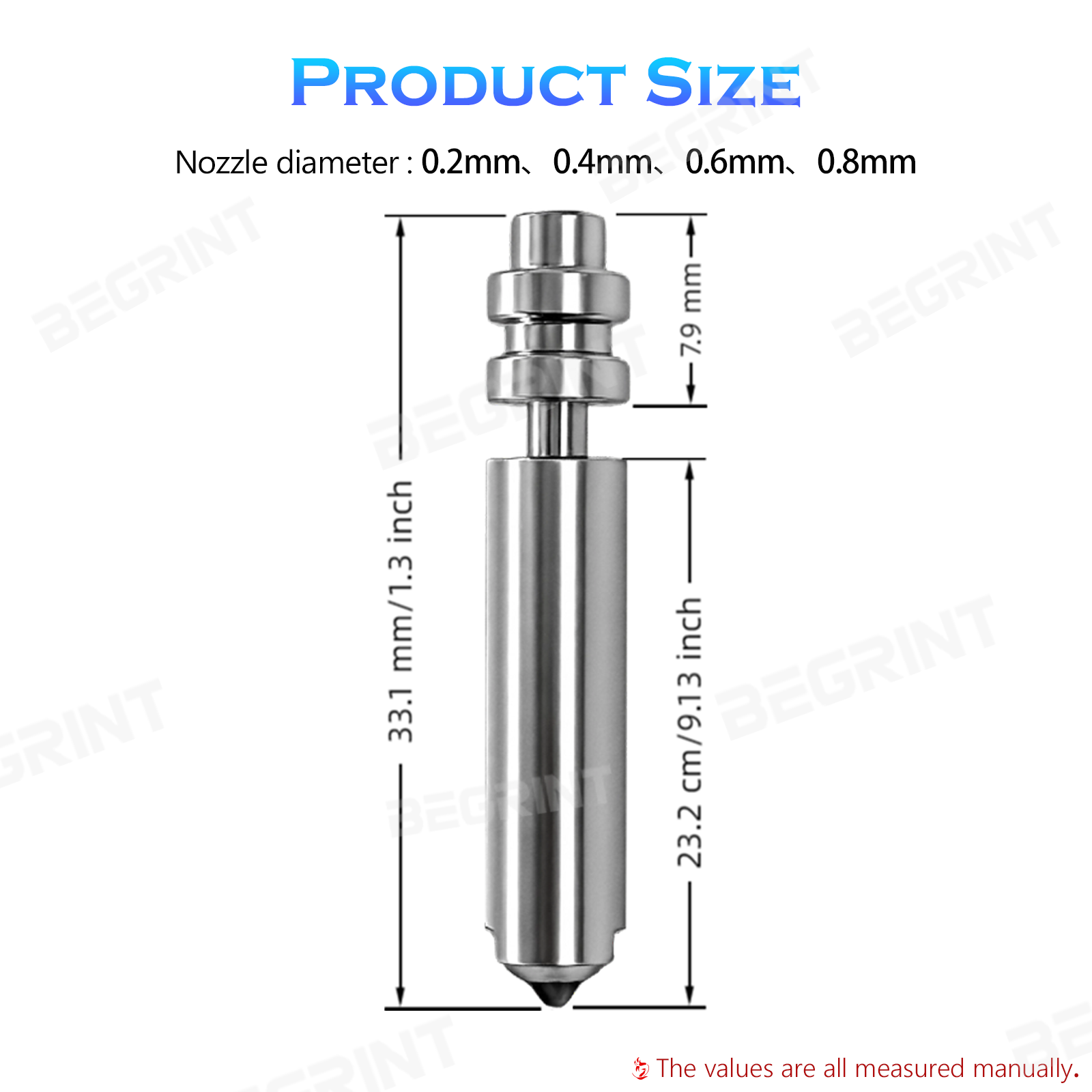 For Anycubic Kobra X 0.6/0.8/0 - Hotend 0.4Mm recension och pris