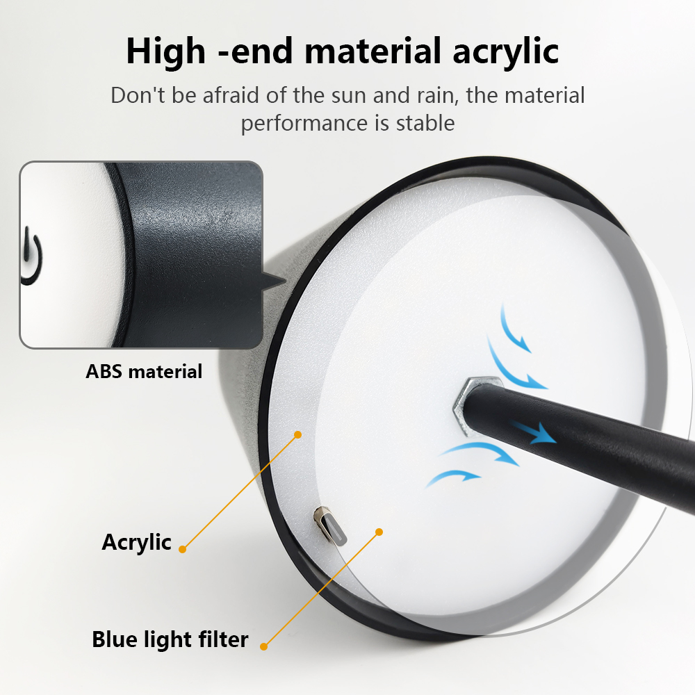 LED Rechargeable Desk Light Wi - Glass Bed recension och pris